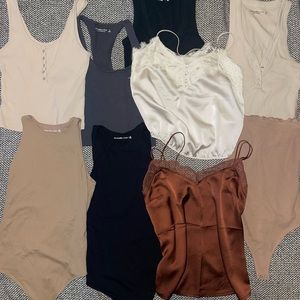 Abercrombie & Fitch tank top, bodysuit, crop top lot